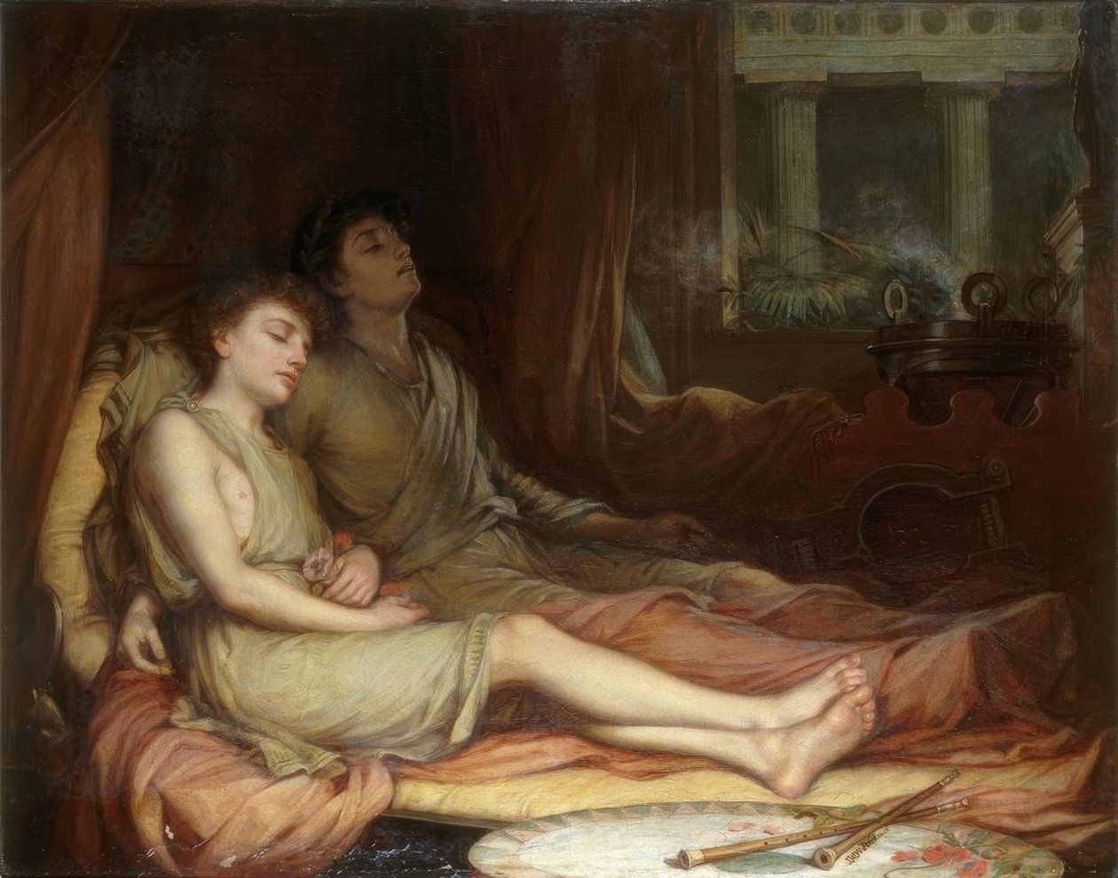 Schlaf und sein Halbbruder Tod von John William Waterhouse