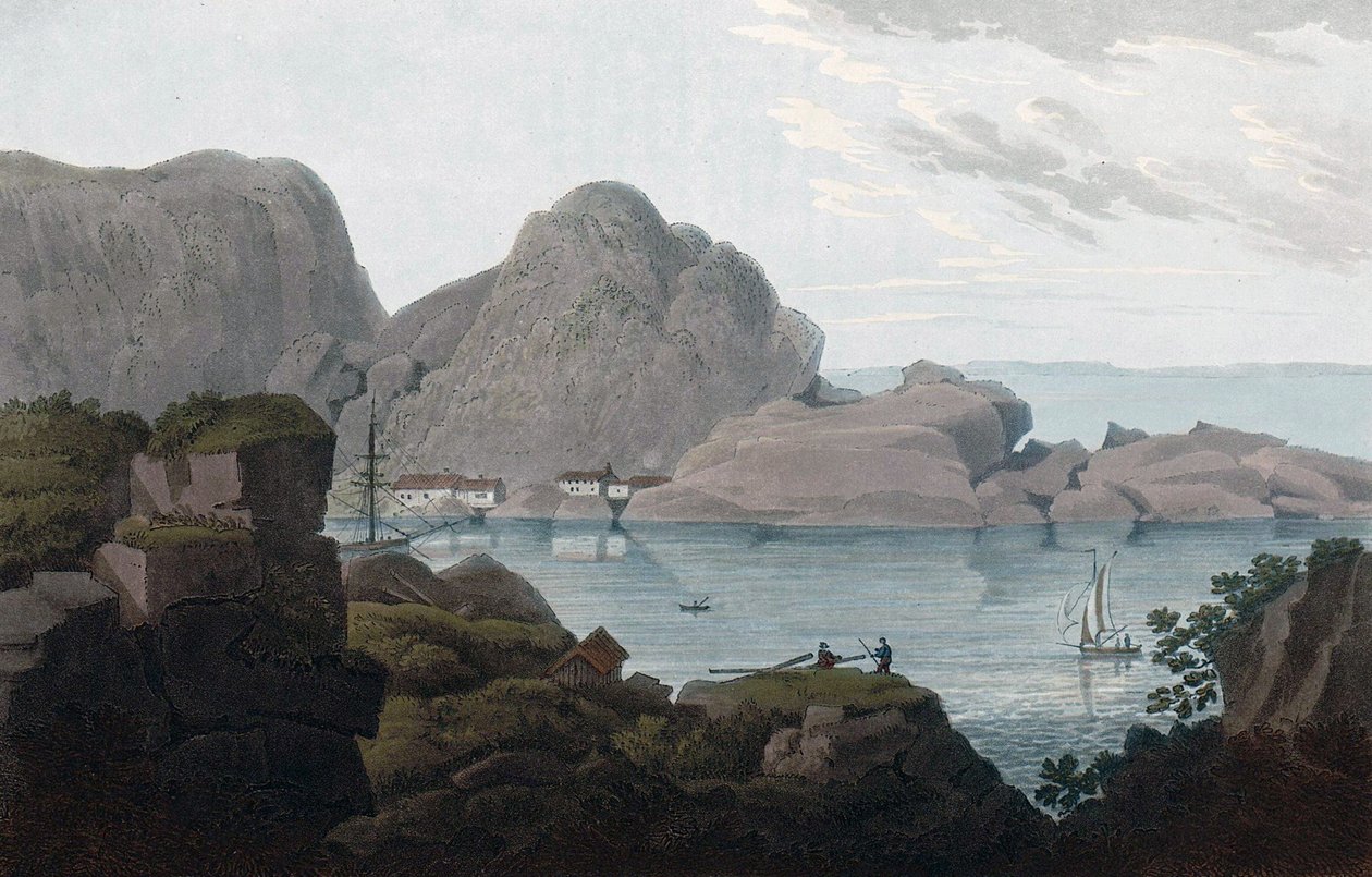 Inseln von Heliesund und Hellisöe von John william Edy