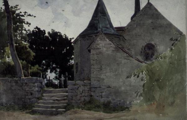 Ansicht einer Kirche von John Absolon