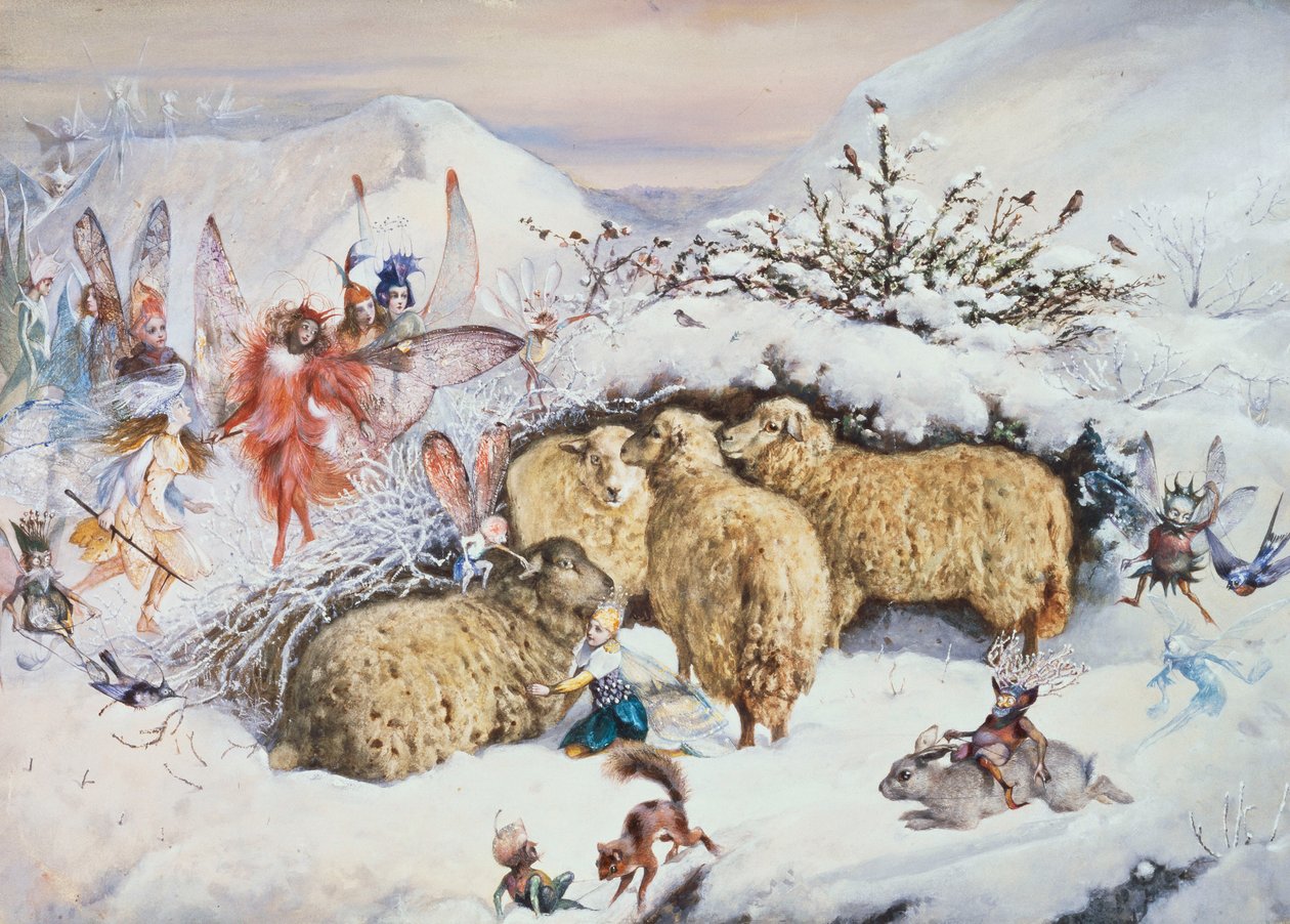 Feen im Schnee von John Anster Fitzgerald