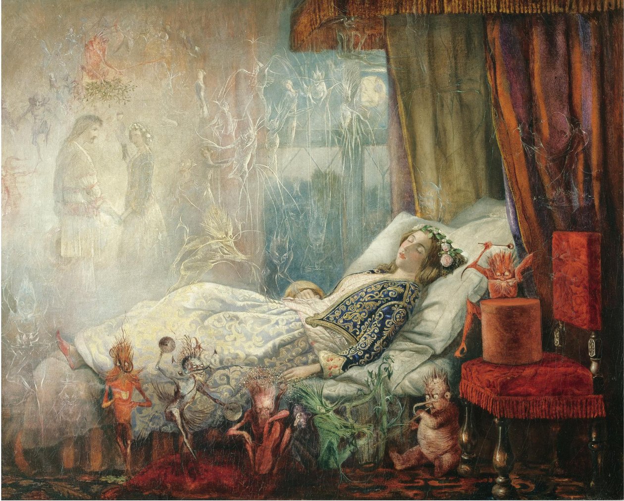 Der Traum nach dem Maskenball von John Anster Fitzgerald