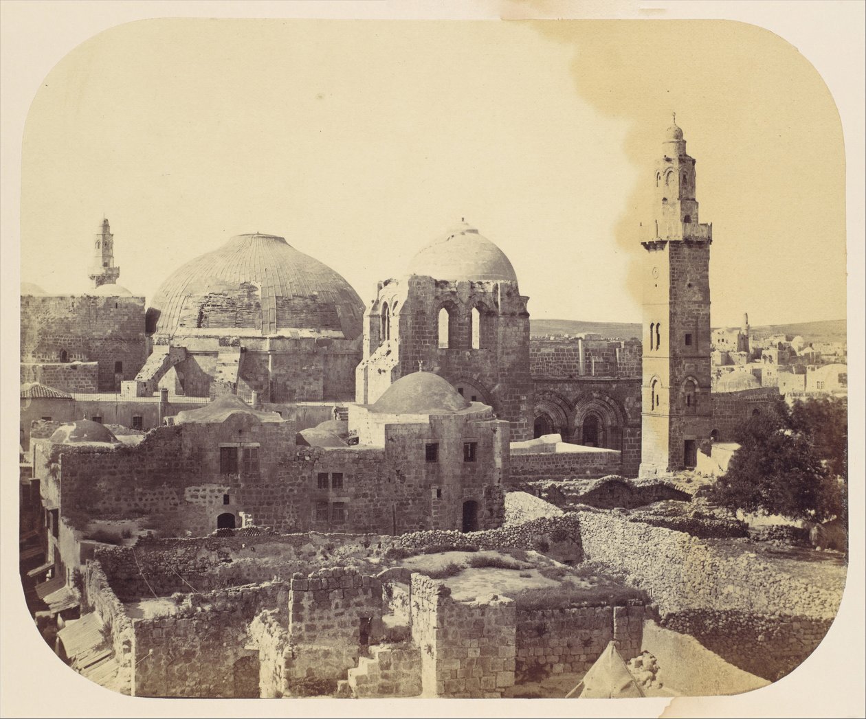 Kuppel des Heiligen Grabes, Jerusalem, 1860er Jahre von John Anthony