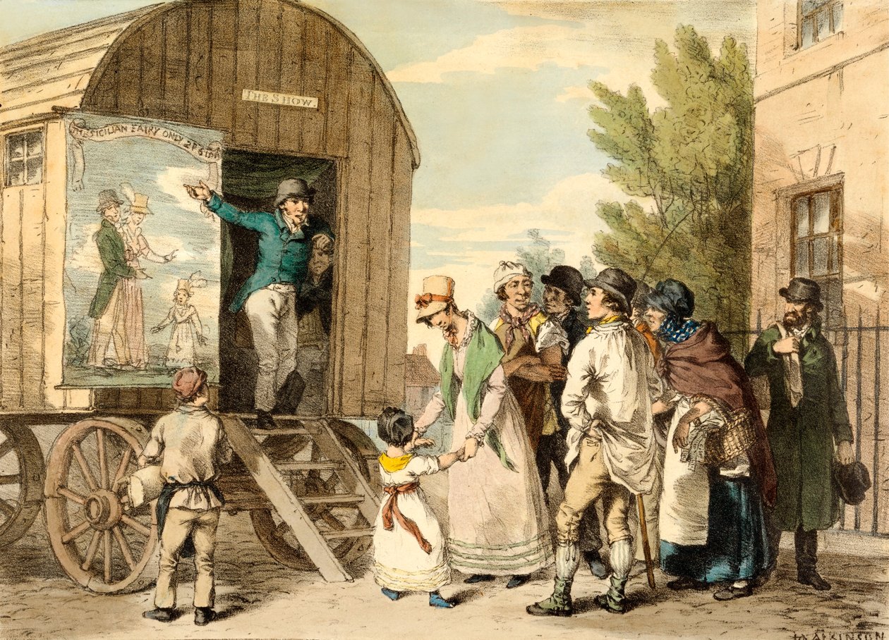 Die Show, veröffentlicht ca. 1821 von John Augustus Atkinson
