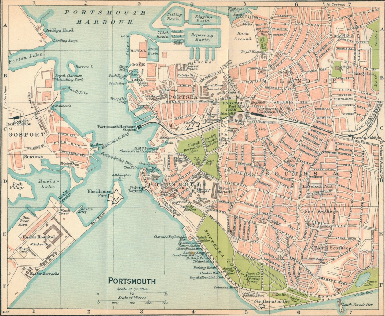 Portsmouth, 20. Jahrhundert von John Bartholomew