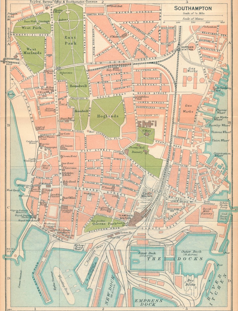 Southampton, 20. Jahrhundert von John Bartholomew