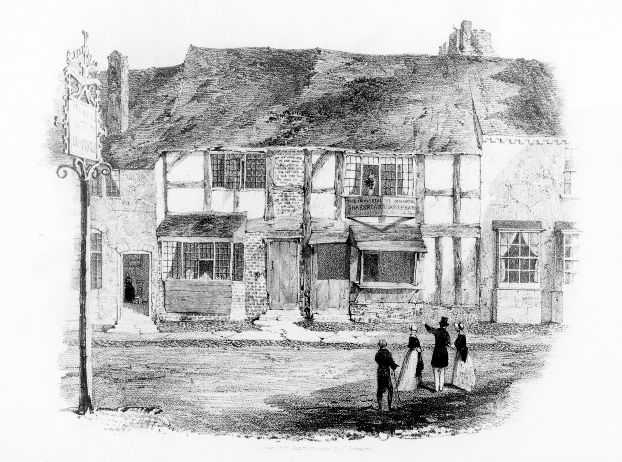 Der Geburtsort von Shakespeare von John Brandard