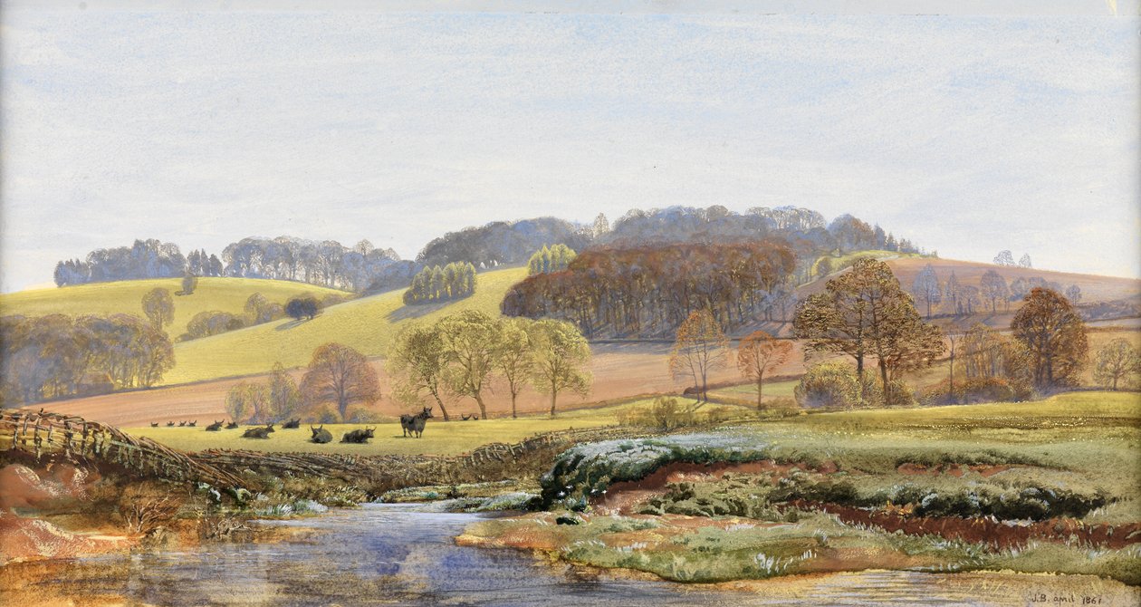 Frühling in der Nähe von Norbury, 1861 von John Brett