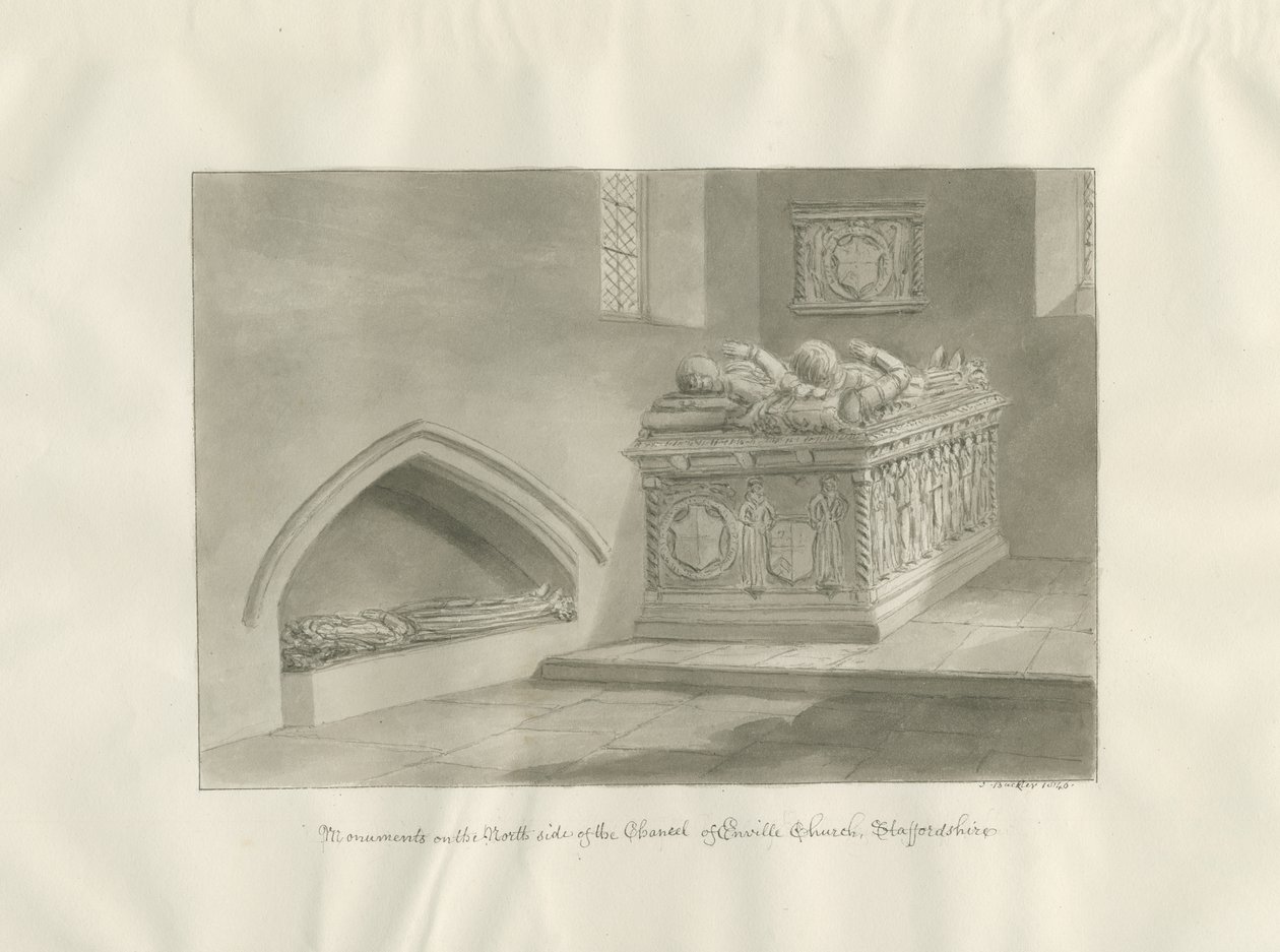 Enville Kirche - Denkmal von John Buckler
