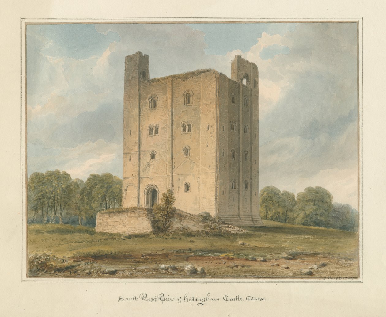Hedingham Castle, Essex von John Buckler