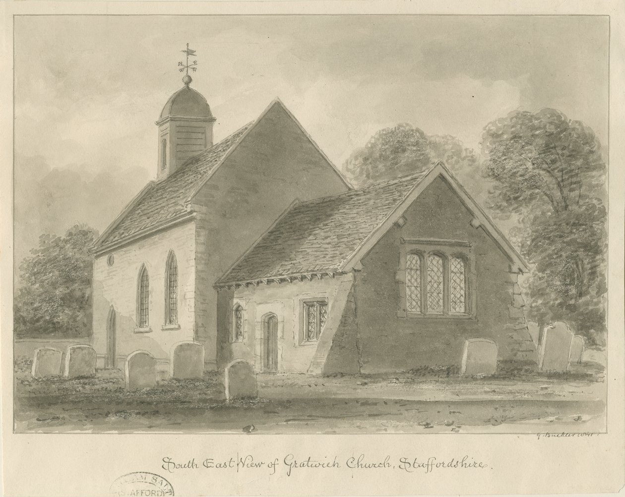 Gratwich Kirche von John Buckler