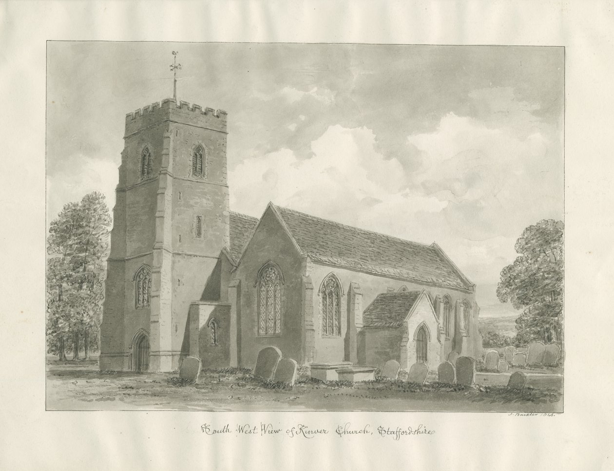 Kinver Kirche von John Buckler