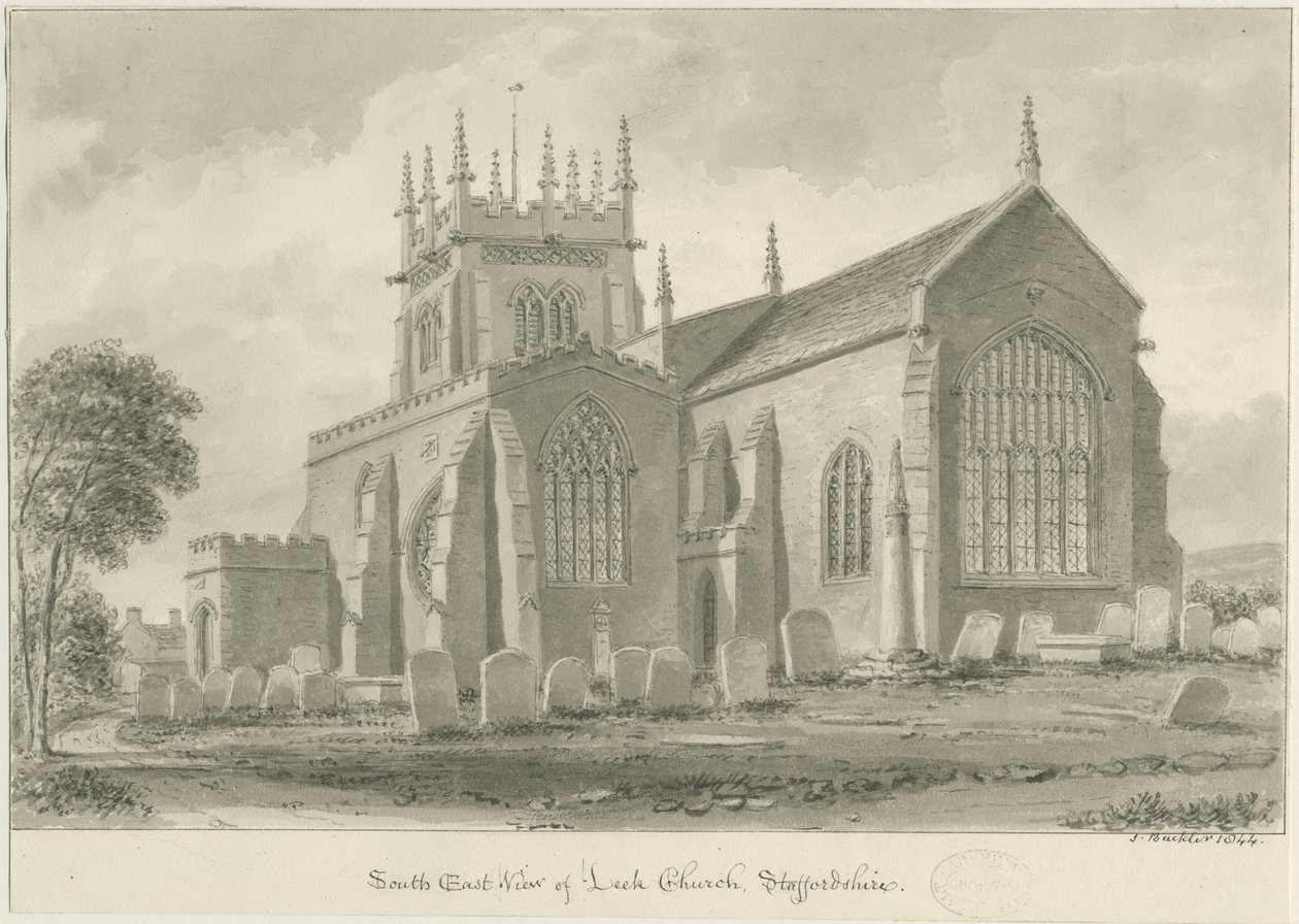 Leek Kirche von John Buckler
