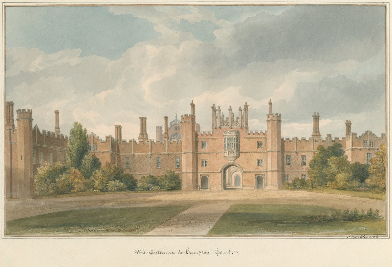 Middlesex - Hampton Court, 1826 von John Buckler