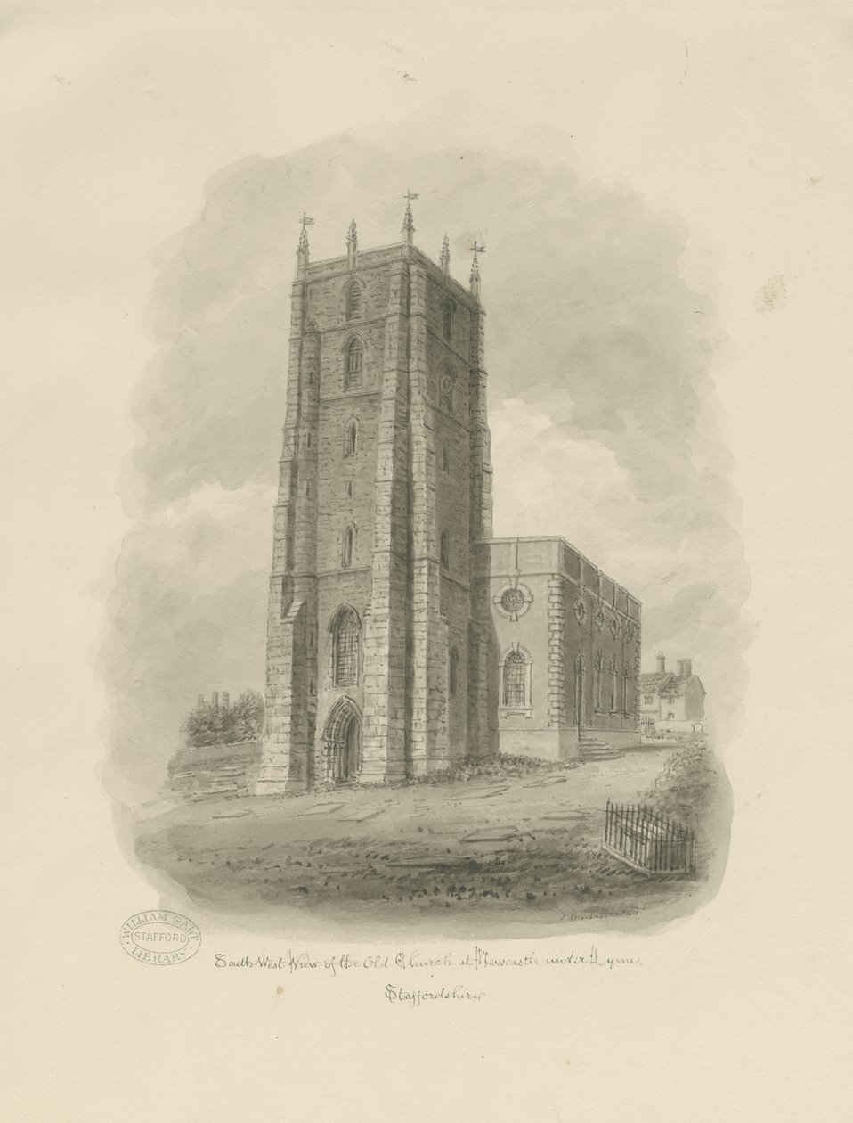 Newcastle-under-Lyme - "St. Giles der Abt" von John Buckler