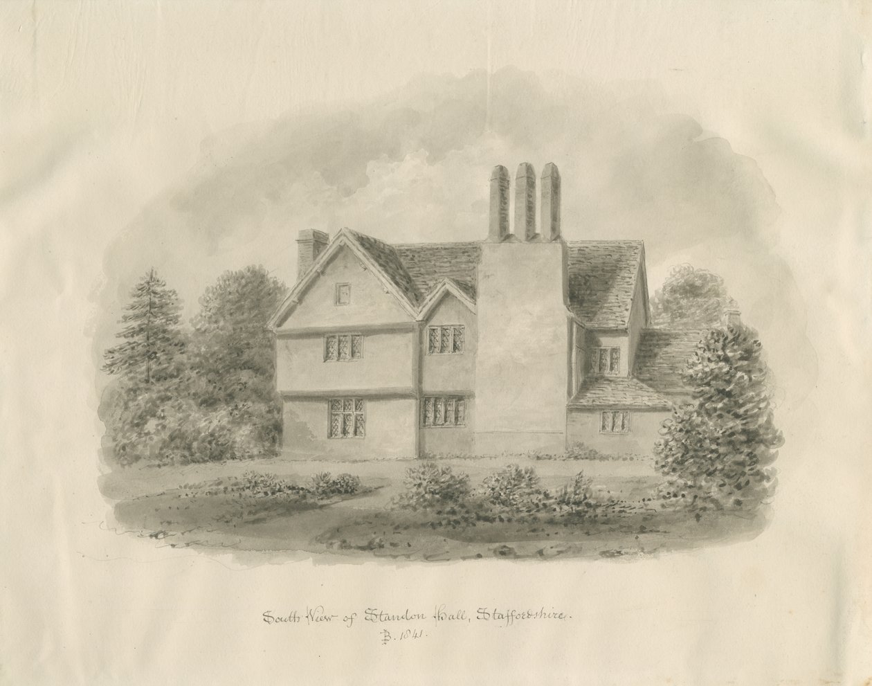 Standon Hall von John Buckler