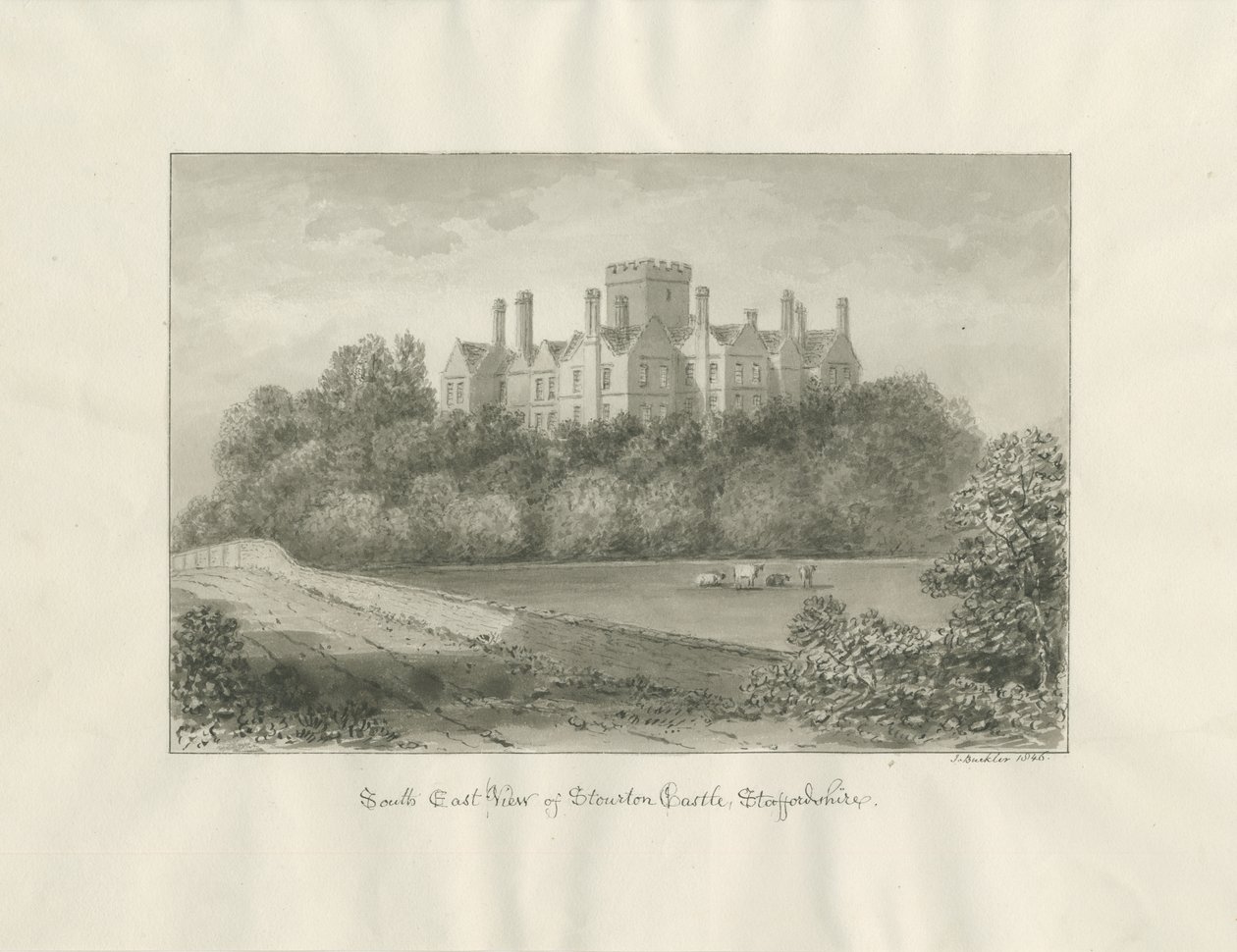 Stourton Schloss von John Buckler