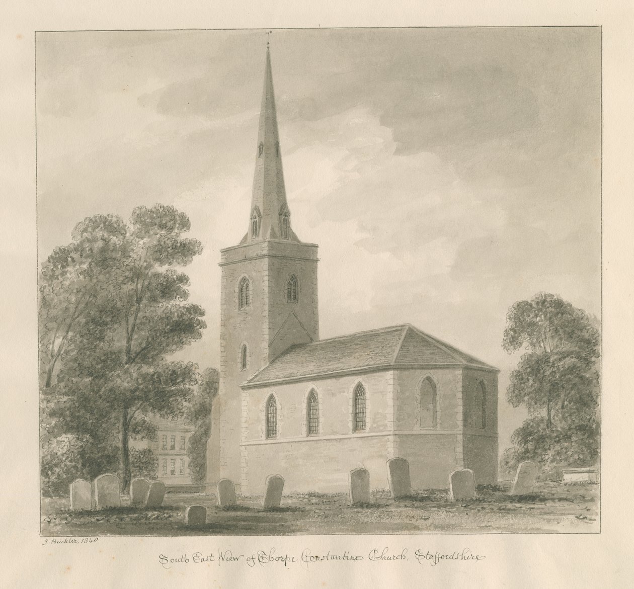Thorpe Constantine Kirche von John Buckler