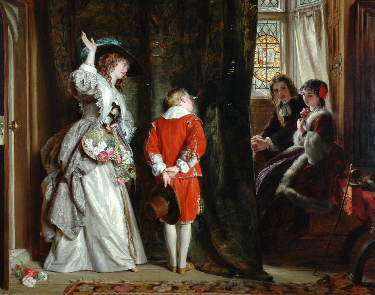 Bezahlung für das Spähen, 1872 von John Callcott Horsley