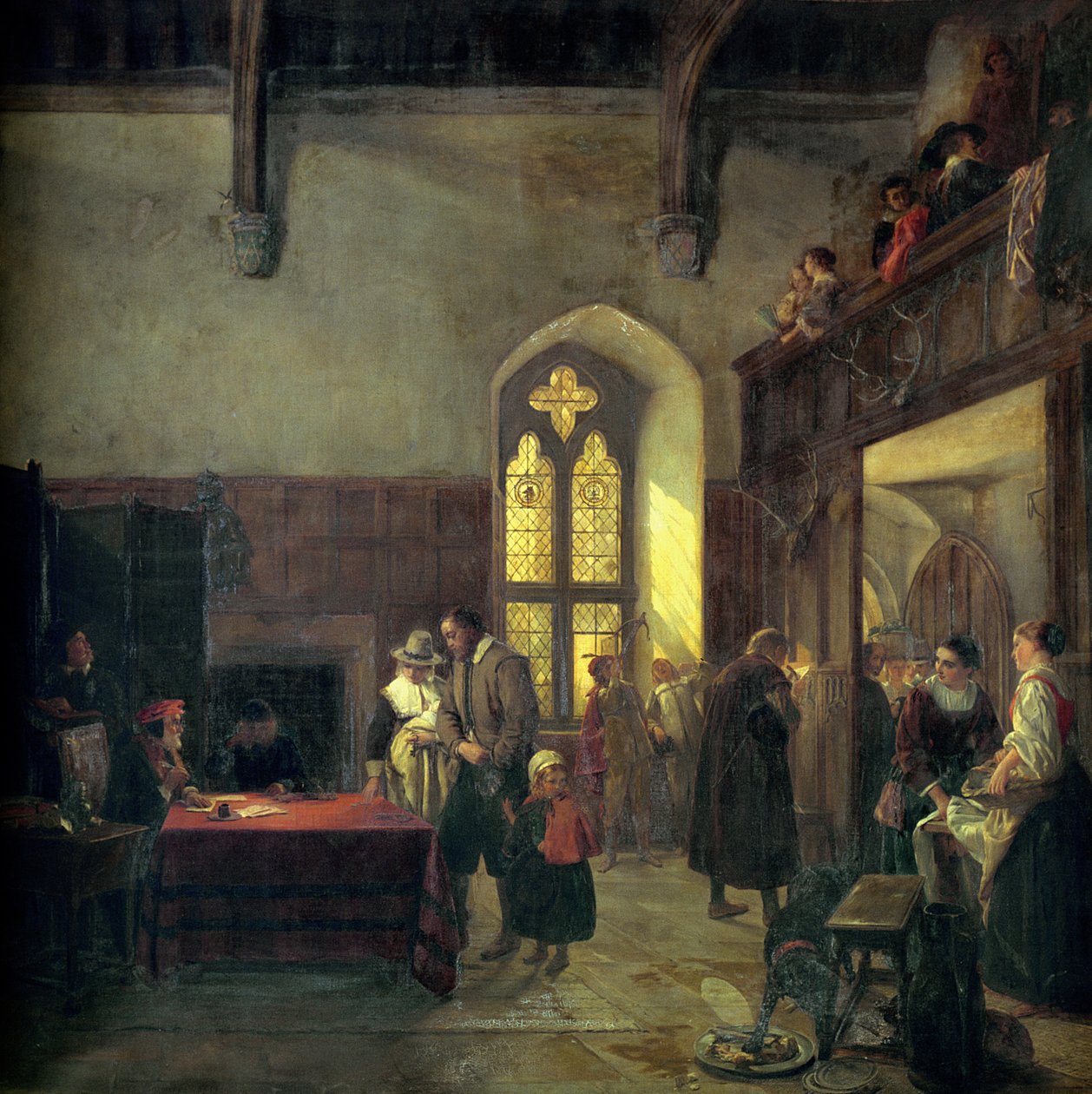 Zahltag in Haddon Hall von John Callcott Horsley