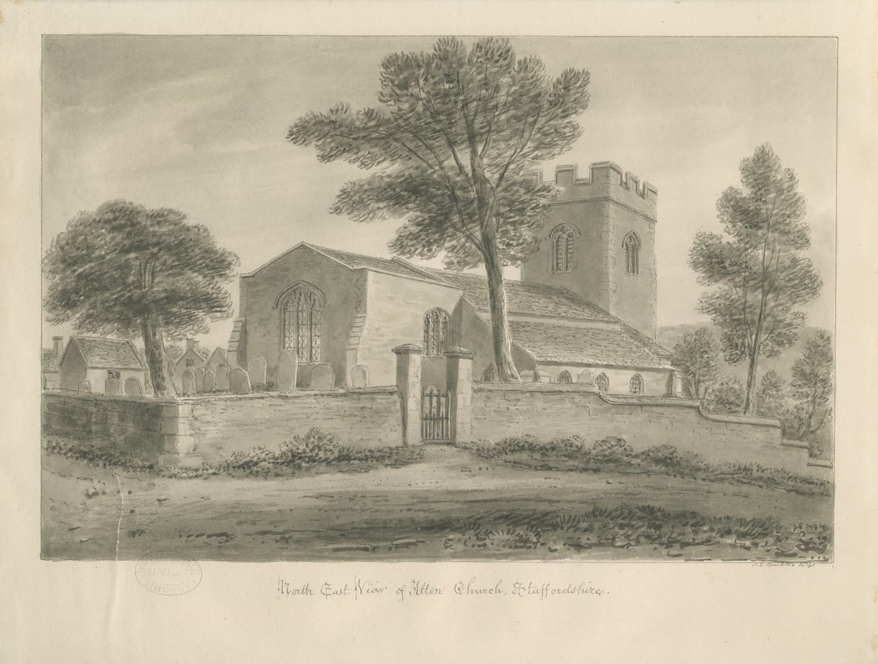 Alton Kirche von John Chessell Buckler