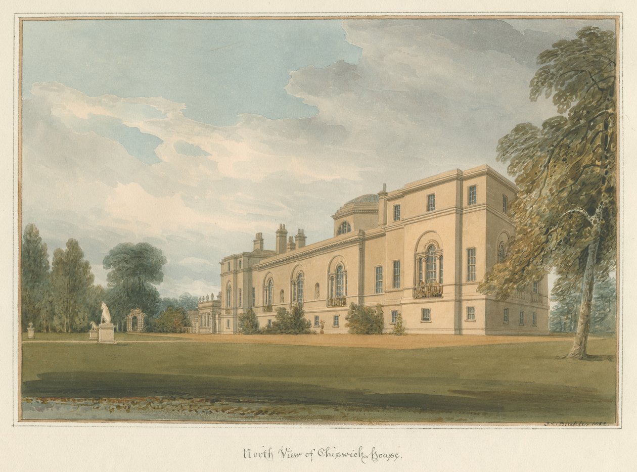 Middlesex - Chiswick Haus, 1822 von John Chessell Buckler