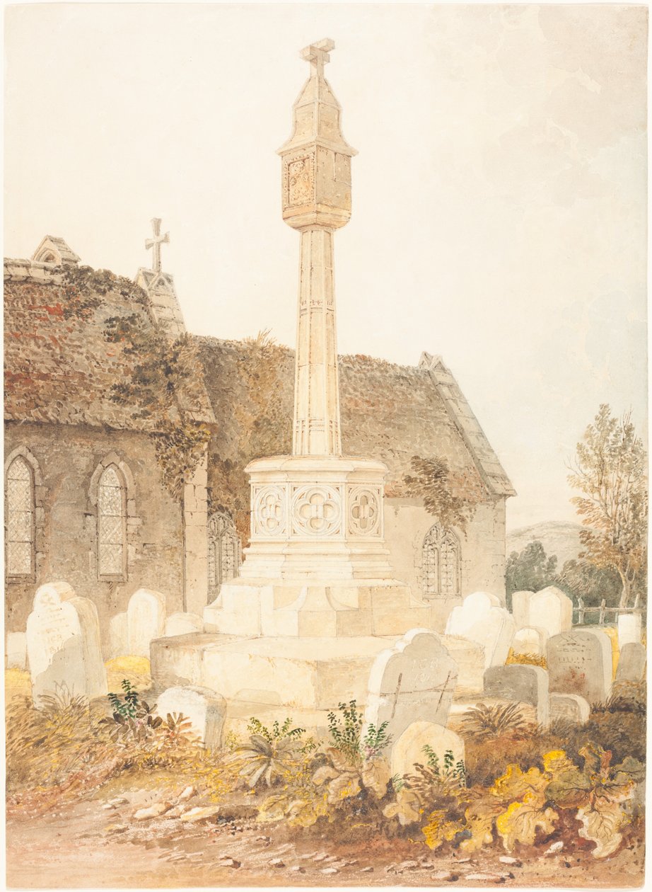 Denkmal auf einem Kirchhof von John Chessell Buckler