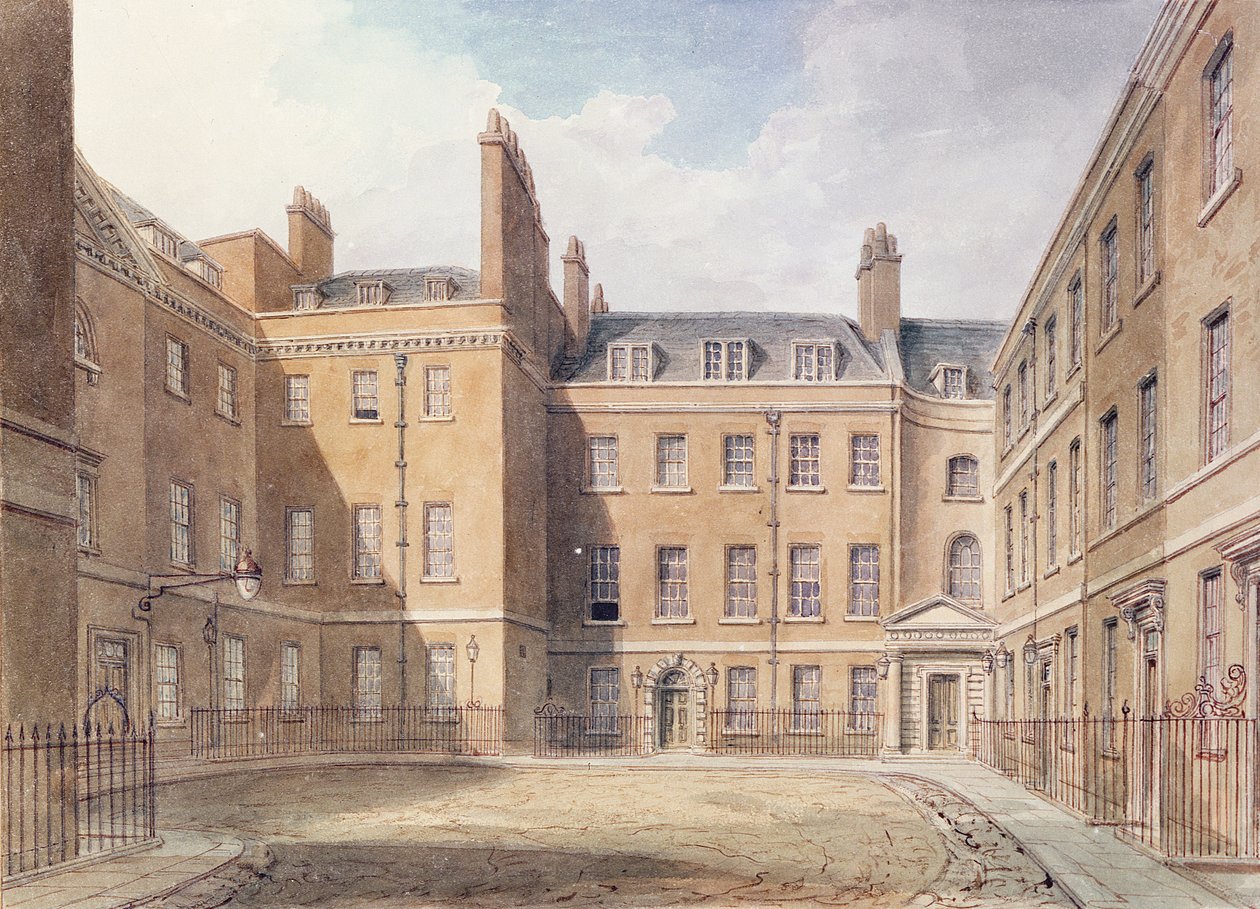 Ansicht der Downing Street, Westminster von John Chessell Buckler