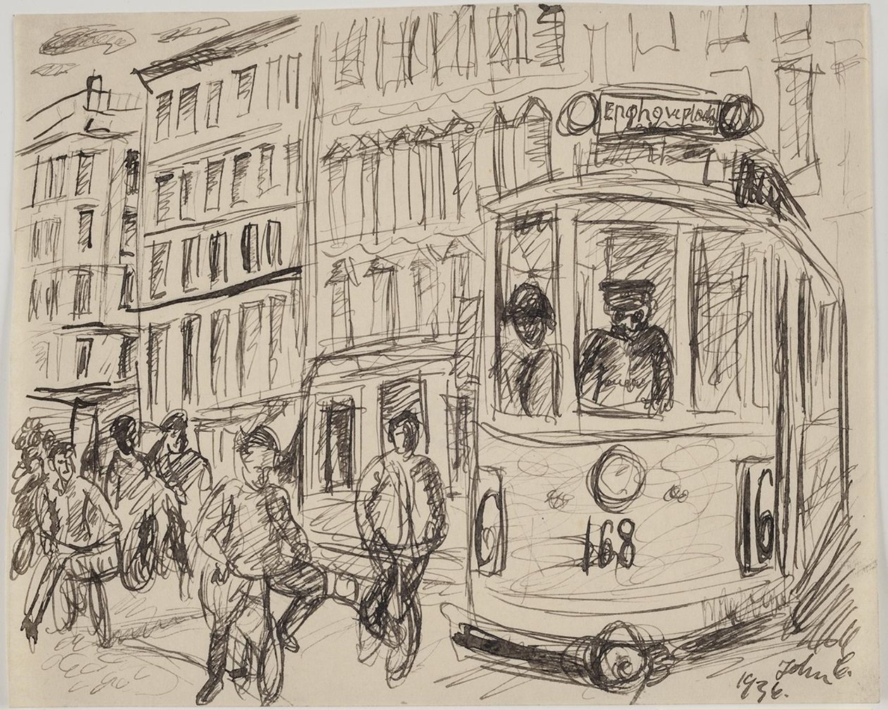 Linie 16 (Straßenbahn) fährt um die Ecke von John Christensen