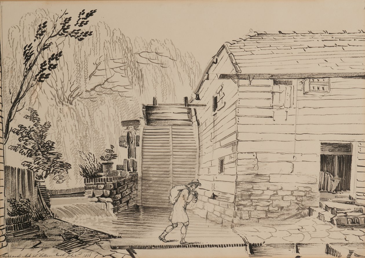 Mühle bei Ditton von John Claude Nattes