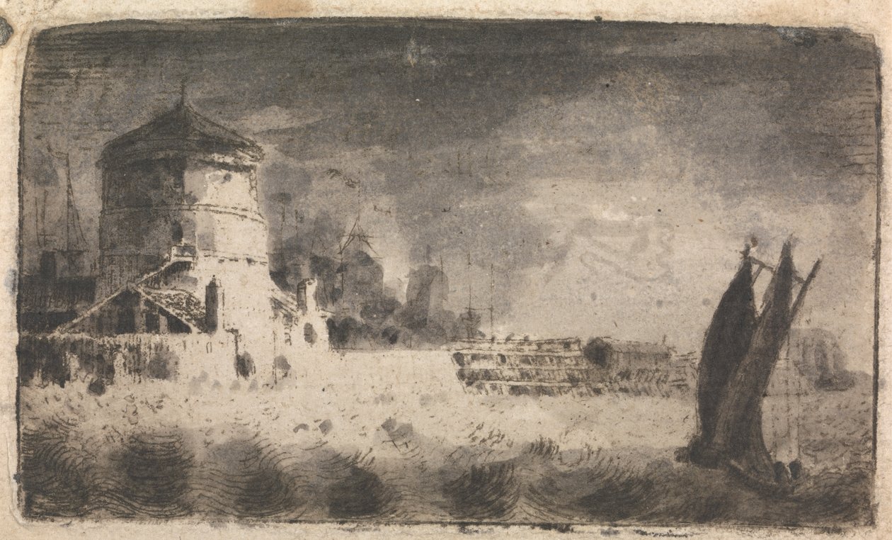 Alter Turm, Leith von John Clerk of Eldin