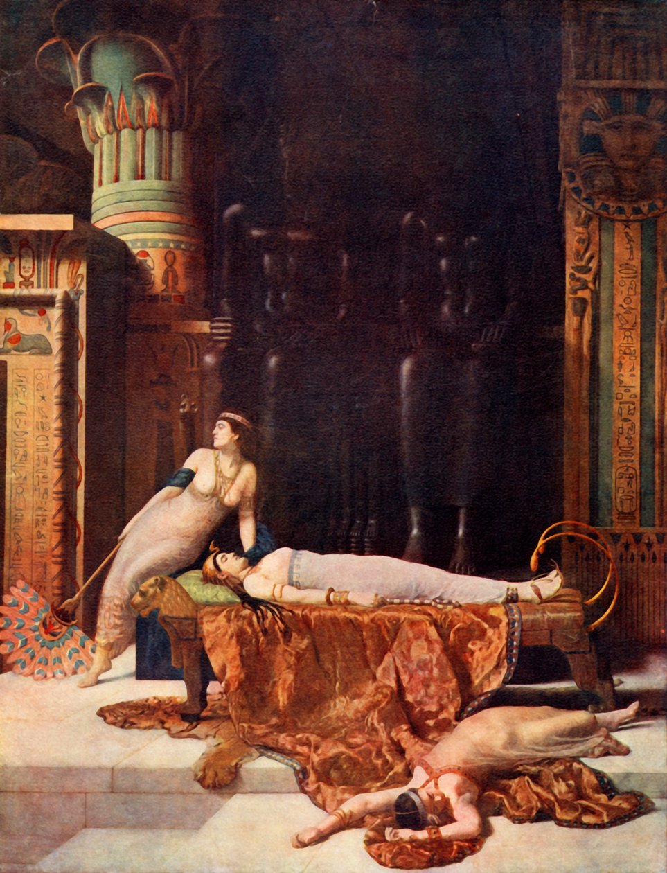 Der Tod der Kleopatra, 1890 von John Collier