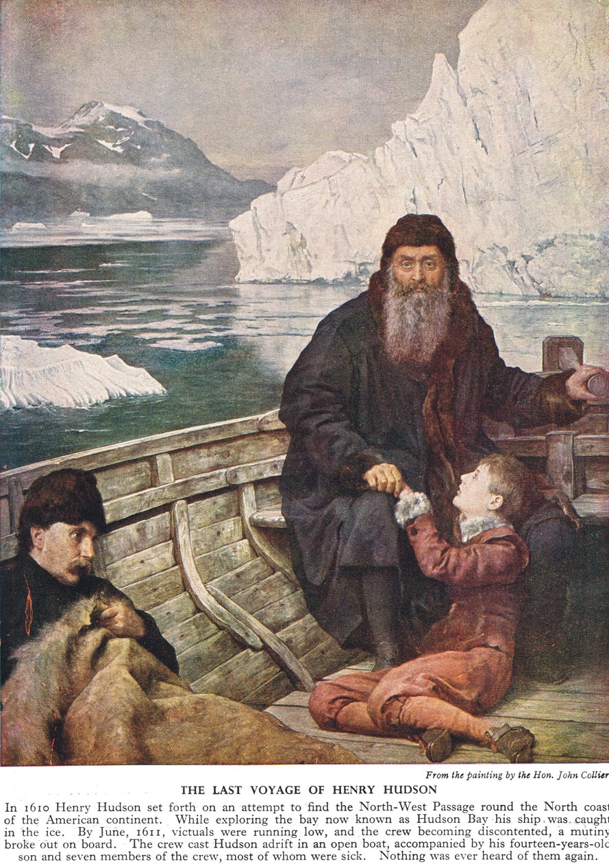 Die letzte Reise von Henry Hudson, ca. 1940er Jahre von John Collier