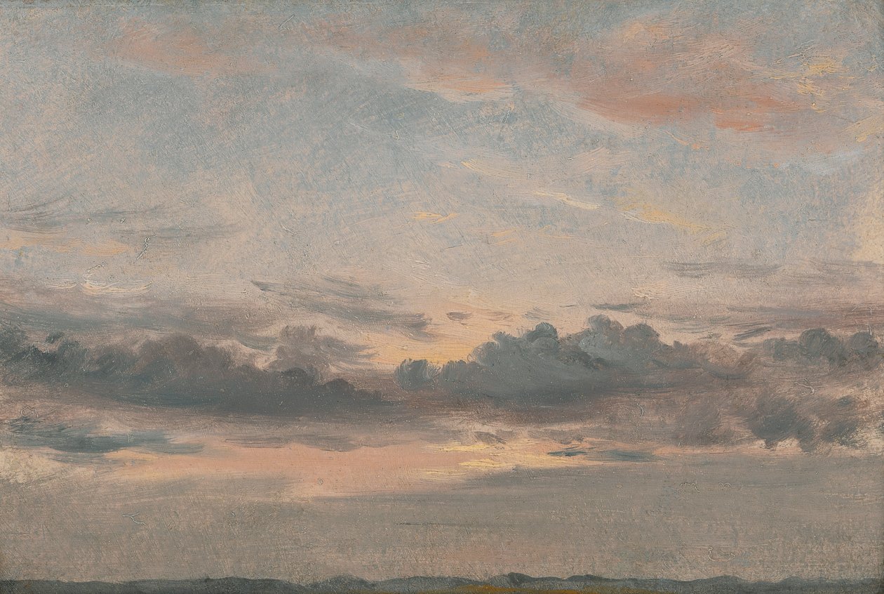Eine Wolkenstudie, Sonnenuntergang von John Constable