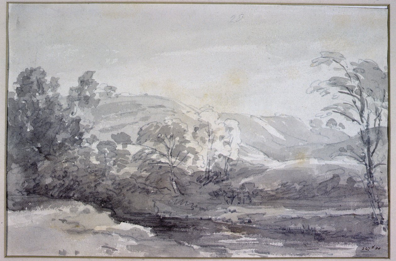 Ansicht in Derbyshire von John Constable