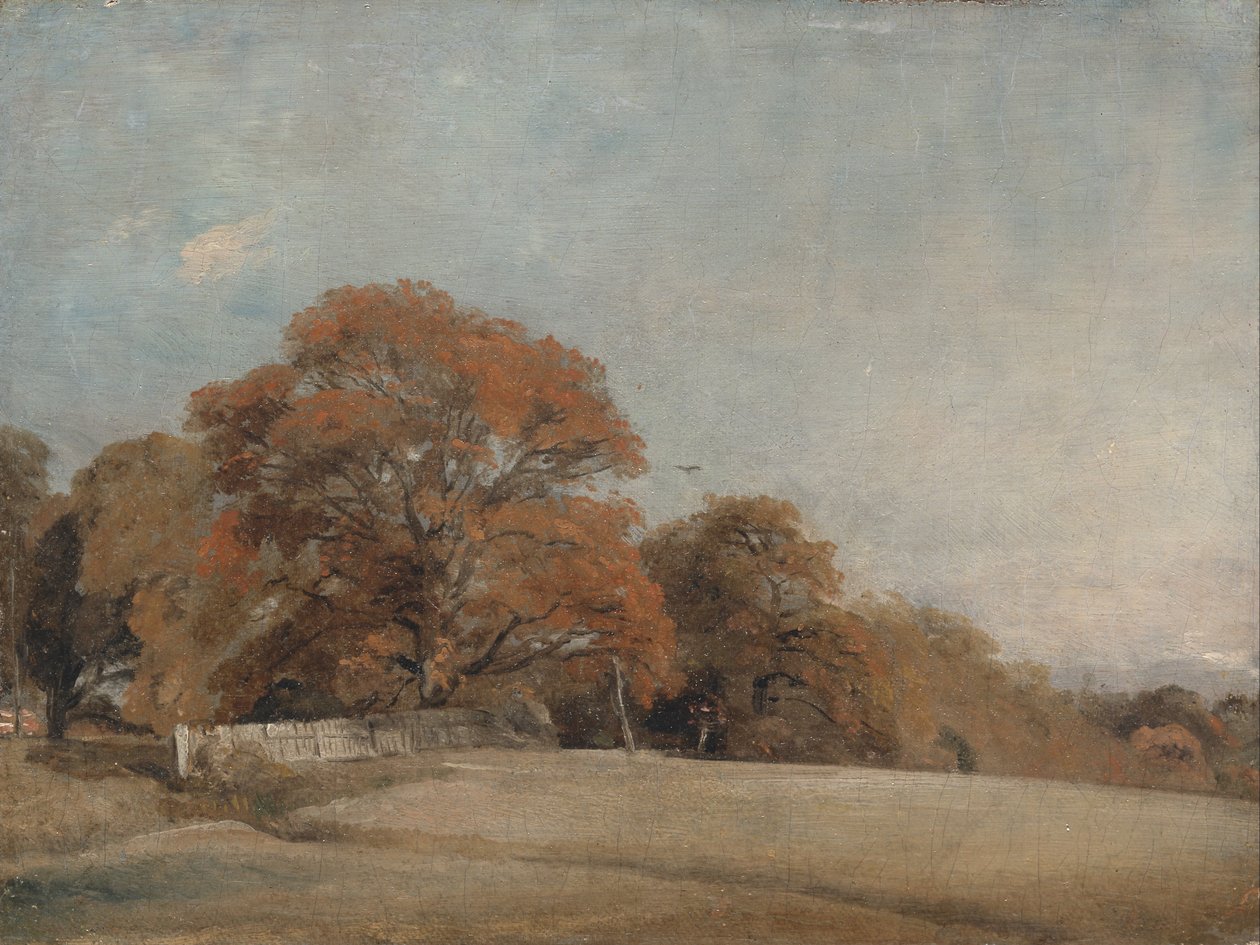 Eine herbstliche Landschaft in East Bergholt von John Constable