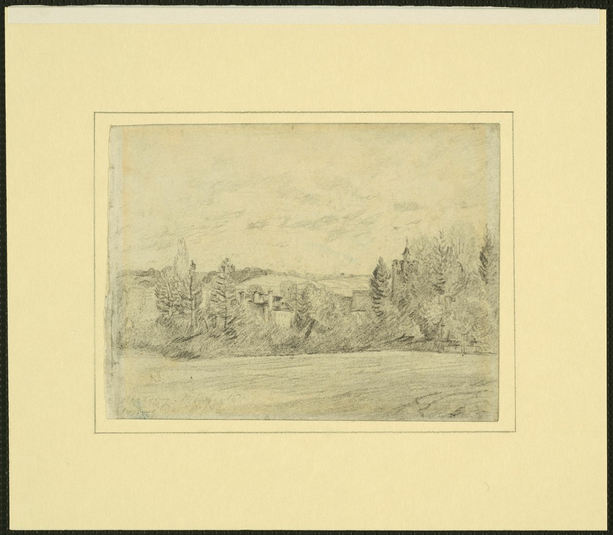 Binfield Pfarrhaus und Kirche, Berkshire von John Constable