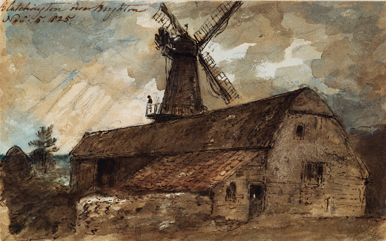 Blatchington Mühle bei Brighton, 1825 von John Constable