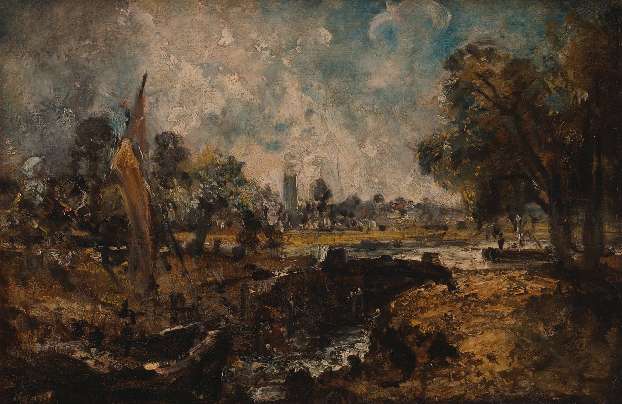 Dedham Schleuse, 1819 bis 1820 von John Constable