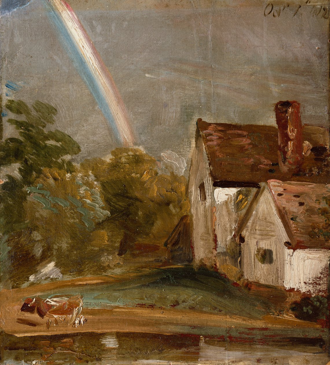 Flatford Schleuse und Mühle von John Constable