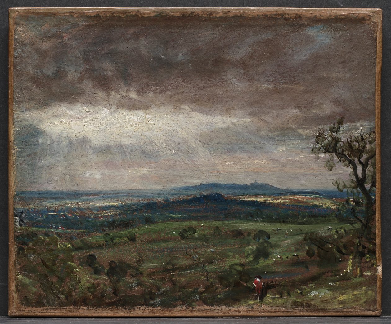 Hampstead Heath, Blick auf Harrow, ca. 1821 von John Constable