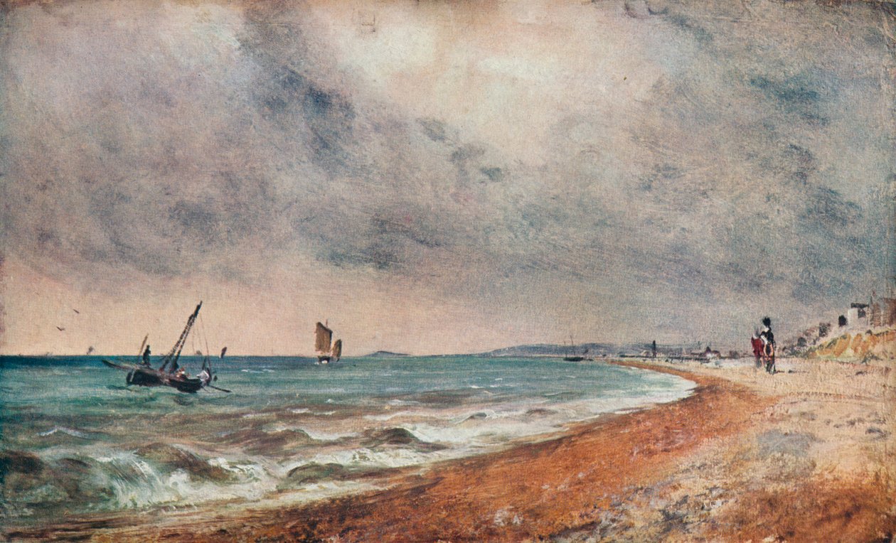 Strand von Hove mit Fischerbooten, ca. 1824 von John Constable