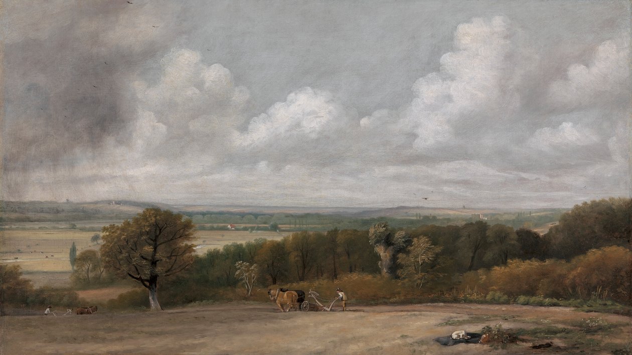 Pflügszene in Suffolk von John Constable