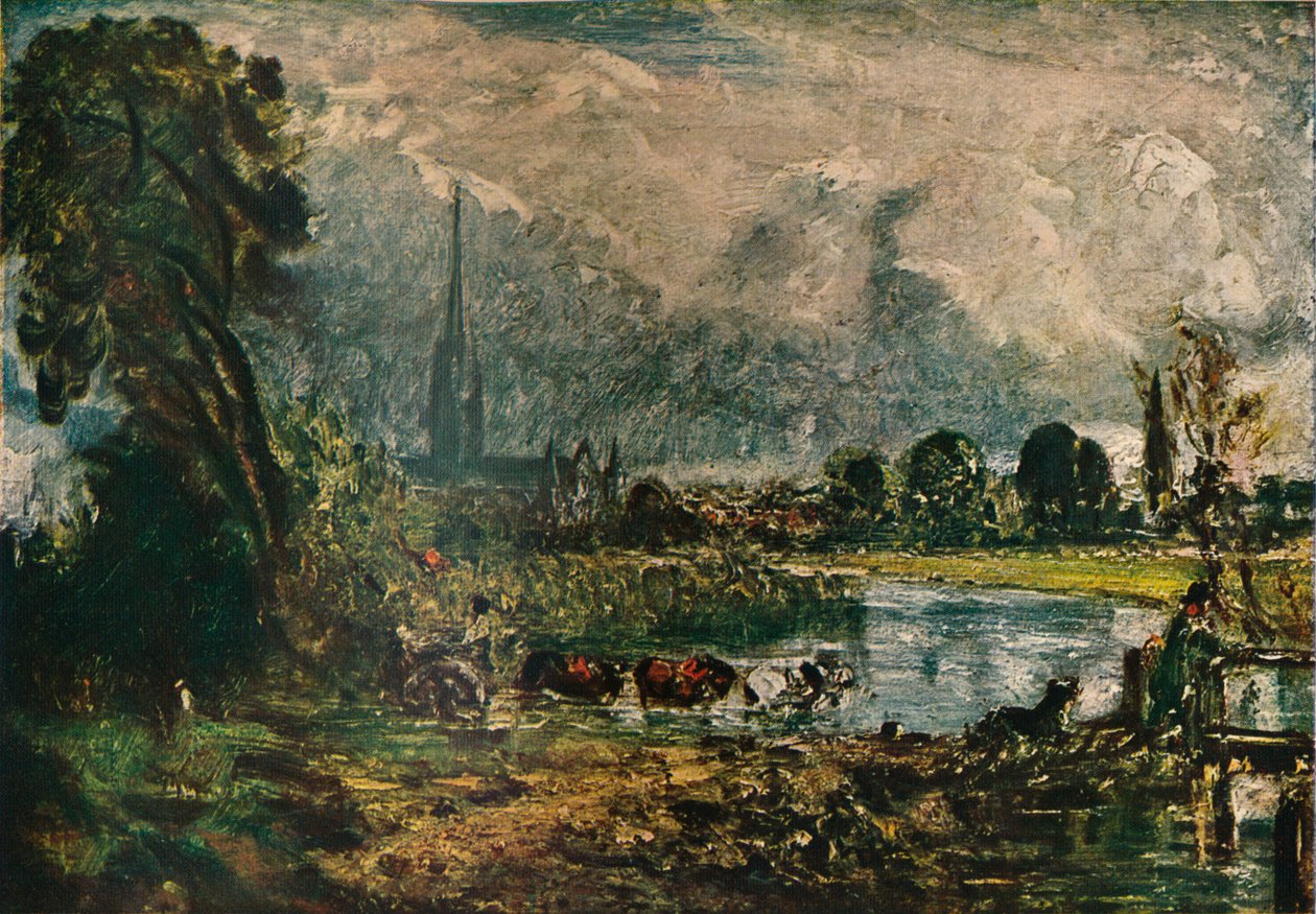 Kathedrale von Salisbury, um 1829, 1911 von John Constable