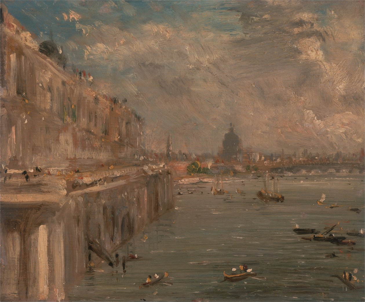 Somerset House Terrasse von der Waterloo Brücke von John Constable