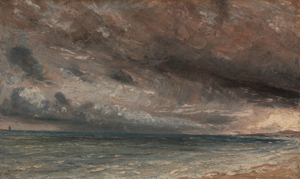 Stürmische See, Brighton, ca. 1828 von John Constable