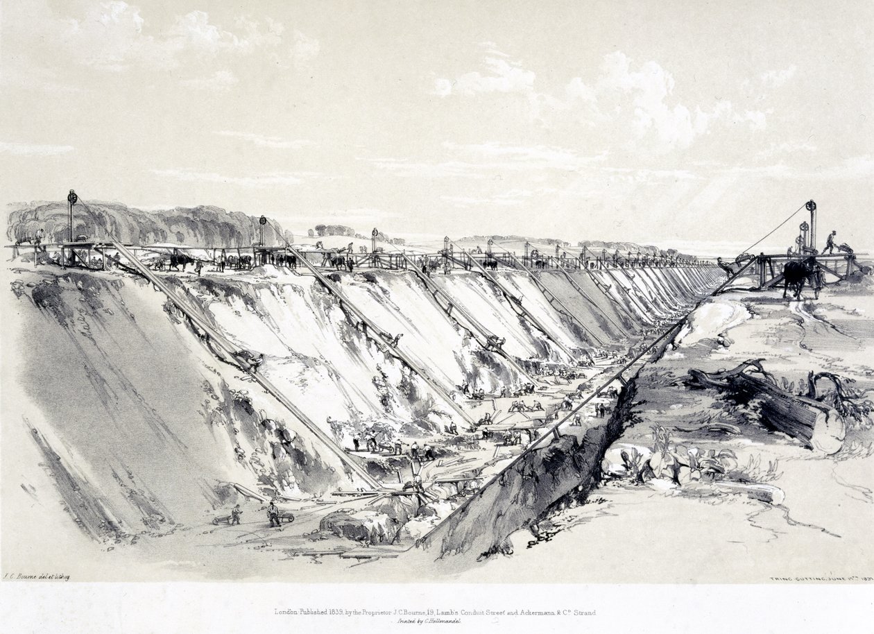 Tring Cutting, 19. Juni 1837 von John Cooke Bourne