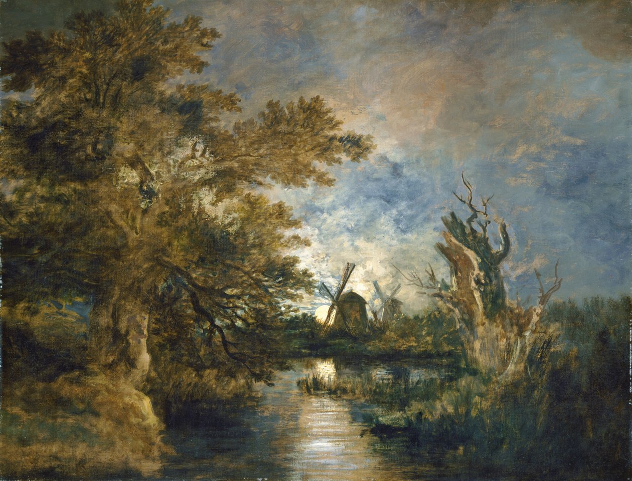 Mondlicht auf der Yare von John Crome