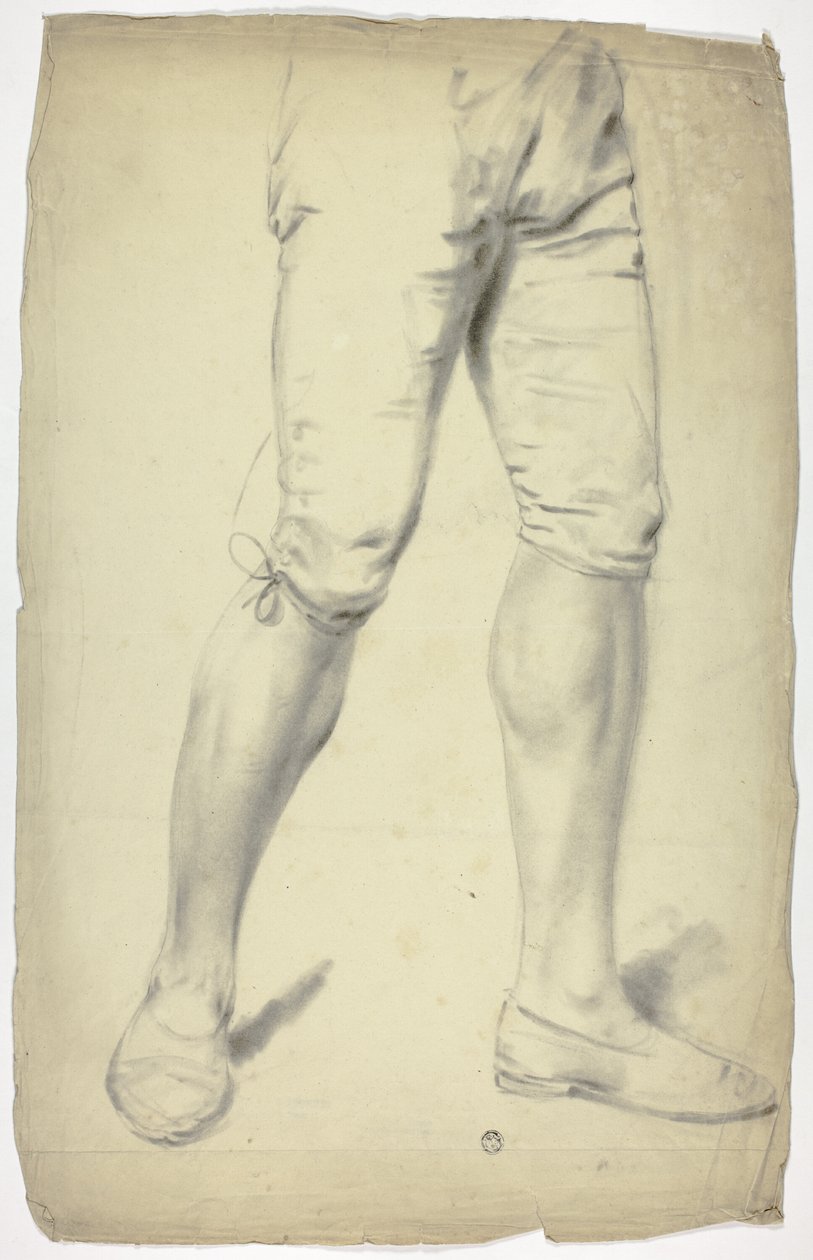 Beine eines Jungen in Knickerbockern von John Downman