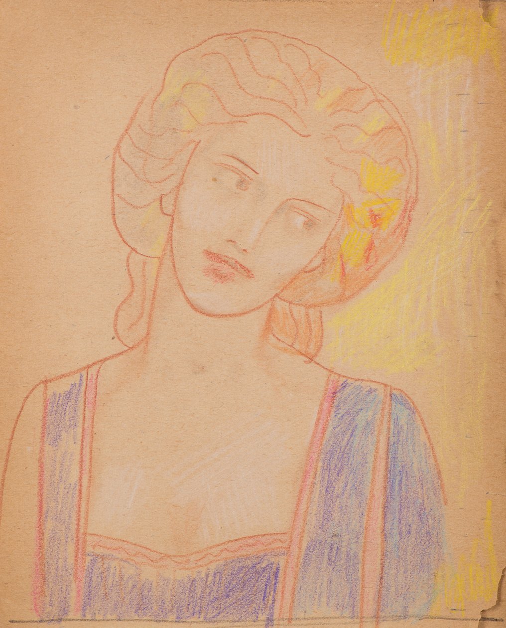 Ohne Titel [Mittelalterliche weibliche Figur] von John Duncan
