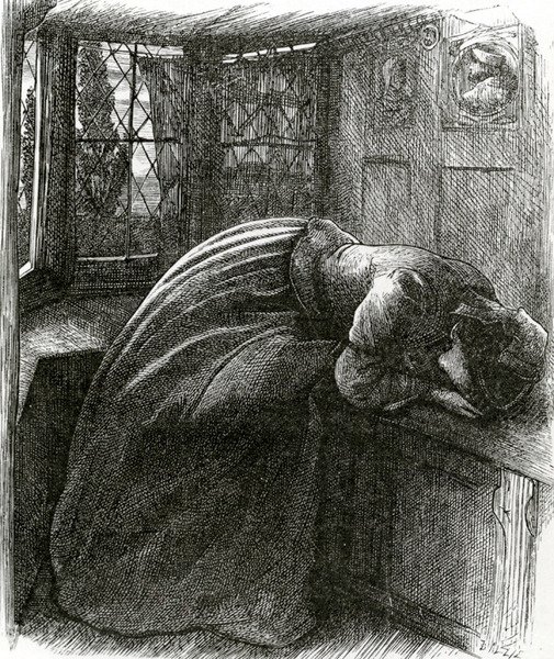 Mariana aus Tennysons Gedichten von John Everett (after) Millais